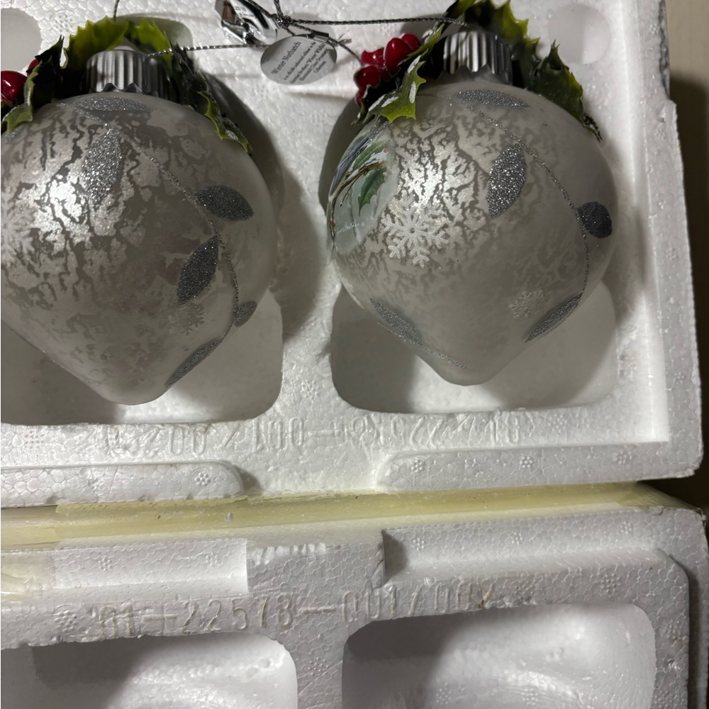 Elegant Silver Holiday Ornaments